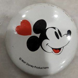 Vintage Disney Mickey Mouse Button Pin 1 Inch